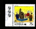 AUSTRALIA - 1991  75c. VISUAL ARTS  3 KOALAS  REPRINT  FINE USED - Prove & Ristampe