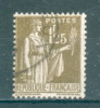 Collection FRANCE ; 1932-33 ; Type Paix ; Y&T N° 287 ; Lot :   ; Oblitéré - 1932-39 Vrede