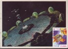 TM-104 CUBA 1986. TARJETA MAXIMA. MAXIM CARD COSMOS ASTRONAUTICS SATELIES. - Cartes-maximum
