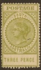SOUTH AUSTRALIA 1906 3d Long QV SG 298d HM #QC212 - Mint Stamps
