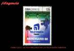 USADOS. CUBA. 2010-40 60 ANIVERSARIO DE LA TELEVISIÓN CUBANA - Used Stamps