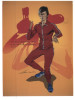 (531) Cartoon - Bruce Lee - Sportler