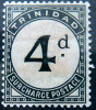 TRINIDAD 1885 4d Due MH ScottJ5 CV$45  WATERMARK : CROWN & CA - Trinidad Y Tobago