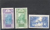 FRANCE    GUINEE FRANCAISE     3 Timbres      Neufs Avec Charnière - Used Stamps
