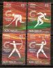 INDIA 2010 New Delhi Commonwealth Games Sports Archery Badminton Hockey Athletics 4v MNH - Unused Stamps