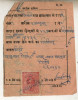 JHALAWAR State  1A Red Revenue On Court Decree Payment Receipt # 87709  Inde India Indien Fiscaux Fiscal Revenue - Jhalawar