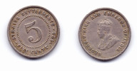 Malaysia Straits Settlements 5 Cents 1920 - Malaysie