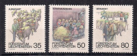 Liechtenstein - 1989 Coutumes D'automne (unused Serie + FDC) - Briefe U. Dokumente