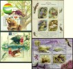 BULGARIA Lot Of 4 S/S MNH FAUNA Animals Birds BEAR WEASEL SEAL EAGLE PENGUIN - Collections, Lots & Series
