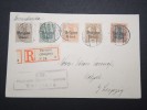 BELGIQUE - Enveloppe En Recommandée Aff. Par Timbres D ´ Occupation Allemande En 1916 - A Voir - Lot P12958 - Armée Allemande