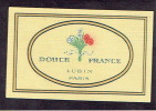 Carte Parfum  -  DOUCE FRANCE De LUBIN - Paris - "Chez Eugène" Parfumerie à ESNEUX - Anciennes (jusque 1960)