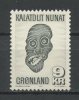 GROENLAND 1977  N° 91 ** Neuf = MNH Superbe Cote 4.50 € Arts Masques Mask Artisanat Local Culture - Nuovi