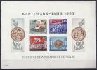 CELEBRIDADES/KARL MARX  - ALEMANIA ORIENTAL 1953 - Yvert#H3 *(SIN DENTAR) - Karl Marx