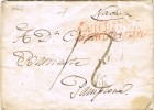 15720. Carta Entera Pre Filatelica OÑATE (Gupuzcoa) 1829. Marca Mondragon - ...-1850 Prephilately