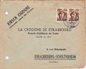 1947 LETTRE SAAR.  SAARBRÜCKEN-STRASBOURG. Mi 230 MEF.  / 6428 - Briefe U. Dokumente