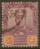 JOHORE 1910 2c SG 79 U #QU154 - Johore