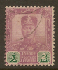 JOHORE 1918 2c SG 89 U #QU158 - Johore