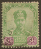 JOHORE 1896 3c SG 43 U #QU126 - Johore