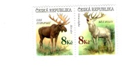 Elk And Deer,1998,  2 Stamps, MNH - Ongebruikt