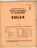 N° 500 D - Pièces Détachées Et Accessoires SOLEX - Neuilly Sur Seine - Matériel Et Accessoires