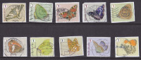 COB N° 4452 - 4461 (o)  2014  Papillons / Vlinders / Butterflies YT N° 4431 - 4440 (o) - Used Stamps