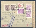 1944 , ZARAGOZA , CERTIFICADO A HELSINGFORS  , AVION, CENSURA , TRÁNSITO DE SAN SEBASTIAN , LLEGADA - Storia Postale