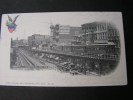 == Elevated Train Bowery With   Rail Road  Reklame  Bahnhof , Nach Gera 1901 - Bridges & Tunnels