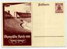 JEUX  OLYMPIQUES / BERLIN 1936 / ENTIER POSTAL ALLEMAGNE REICH / STATIONERY - Sommer 1936: Berlin