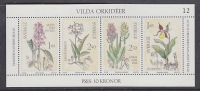 Sweden 199 Orchids M/s ** Mnh (26182B) - Blocks & Sheetlets