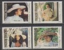 French Polynesia 1983 Traditional Hats Lady Hat Art Cultures Costumes Fashion Stamps MNH Sc 379 - 382 - Otros & Sin Clasificación