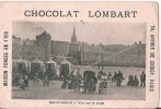 CHROMO CHOCOLAT LOMBART SAINT MALO VUE SUR LA PLAGE - Lombart