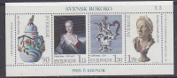 Sweden 1979 Rokoko  M/s ** Mnh (26182L) - Blocks & Sheetlets