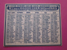 CALENDRIER 1937 MAISON DES 100000 CHEMISES PARIS - Petit Format : 1921-40