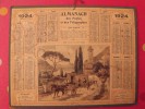 Almanach Des PTT. Mayenne Laval. Calendrier Poste, Postes Télégraphes.1924. Lac De Lecco Italie - Tamaño Grande : 1921-40