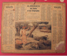 Almanach Des PTT. Calendrier Poste, Postes Télégraphes.1925. Promenade Sur La Berge - Groot Formaat: 1921-40