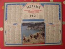 Almanach Des PTT. Mayenne Laval. Calendrier Poste, Postes Télégraphes.1954. Chasse En Provence - Tamaño Grande : 1941-60