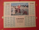 Almanach Des PTT. Mayenne Laval. Calendrier Poste, Postes Télégraphes.1960. Jeux Champêtres. Chêvre - Big : 1941-60