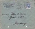 LETTRE 1921 LUXEMBOURG  HOTEL BOUCHERIE CHARCUTERIE B. HASTERT-SCHMIT GREVENMACHER / 6488 - Cartas & Documentos