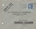 LETTRE 1951 LUXEMBOURG  KIRCH CIGOGNE POUR STRASBOURG  / 6490 - Covers & Documents