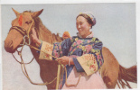 Mongolia - Monolian Horsewoman - Mongolië