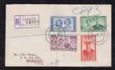 Bechuanaland 1947 Registered FDC Cover LOBATSI Royal Visit - 1885-1964 Bechuanaland Protectorate