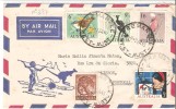 CARTA CIRCULADA DA AUSTRALIA PARA PORTUGAL - Storia Postale