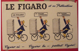 Buvard Le Figaro Et Ses Publications. Savignac. Vers 1950 - Cartoleria