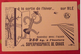 Buvard Superphosphate De Chaux. Azote Blé. Vers 1950 - Agriculture