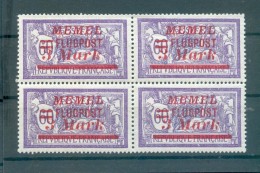Memel 103 Viererblock**POSTFRISCH (R1492 - Memelland 1923