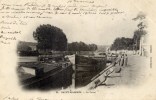 77 - SAINT-MAMMÈS - Le Canal - (péniches) - Carte Précurseur - Animée - Saint Mammes