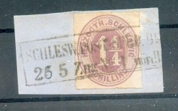 Schleswig-H. 14 VOLLER BAHNPOSTSTEMPEL!! Gest. Luxusbriefstück (R1793 - Schleswig-Holstein