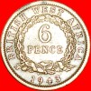 * GREAT BRITAIN: BRITISH WEST AFRICA ★ 6 PENCE 1943! GEORGE VI (1937-1952) LOW START★NO RESERVE! - Colonies