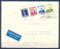 1935 , CANARIAS , SOBRE CIRCULADO ENTRE LAS PALMAS Y MUNICH , TRÁNSITO FRANCÉS " LE BOURGET - PORT AERIEN - SEINE " - Storia Postale