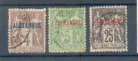 ALEX  114 - YT 4 - 5 - 11 Obli - Used Stamps